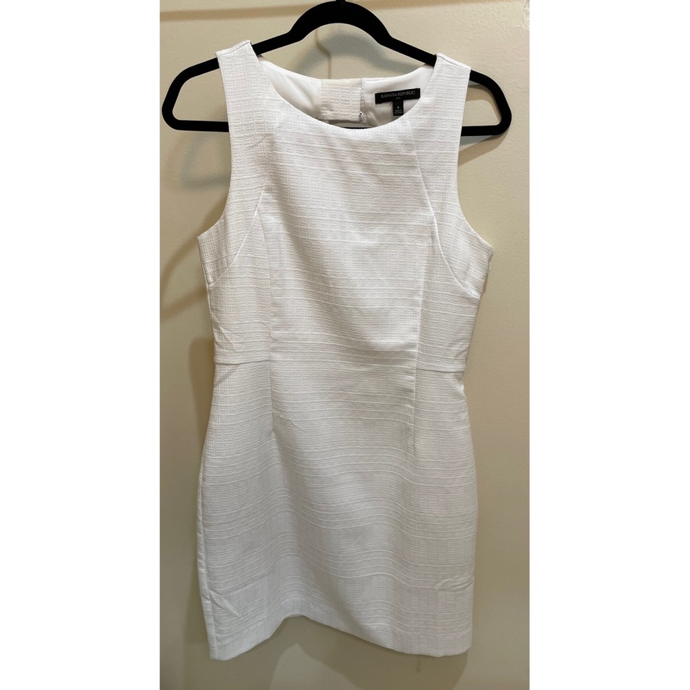 Banana Republic Textured Open Back Sheath Dress